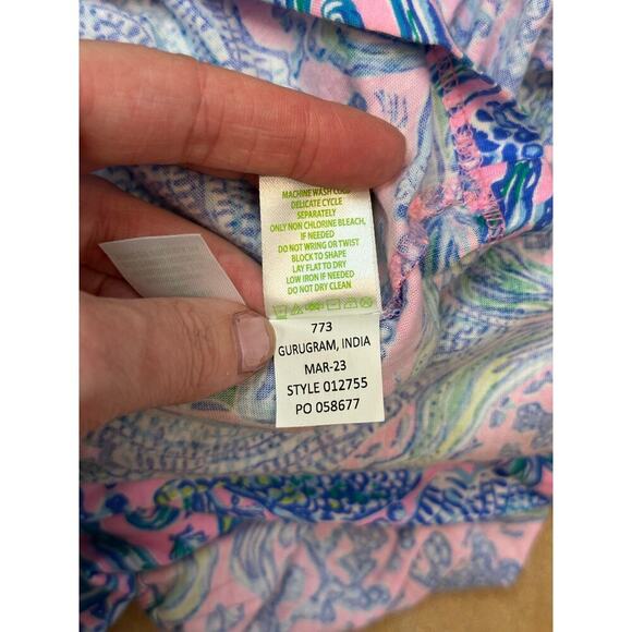 Lilly Pulitzer Maribella Halter Maxi Dress LILAC ROSE WE MEMAID IT Size Large - Picture 10 of 11